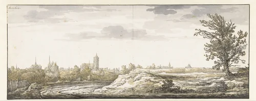 Gezicht op Arnhem by Aelbert Cuyp, drawing, 1630-1651