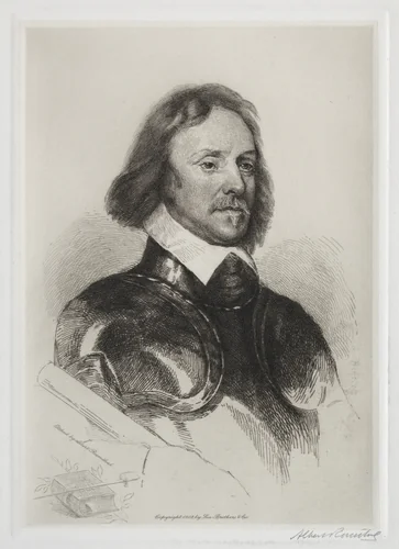 Oliver Cromwell by Albert Rosenthal, print, 1902