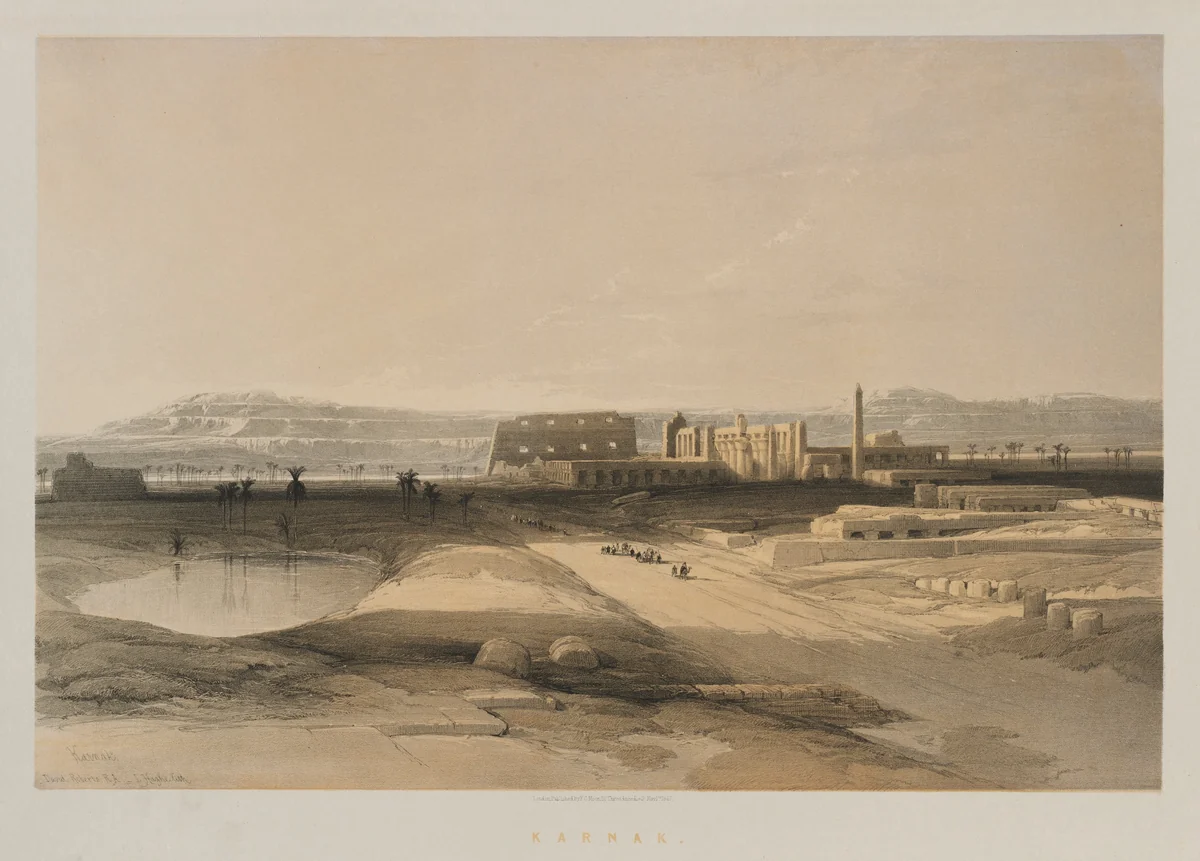 Egypt and Nubia, Volume II: Karnak by Louis Haghe, print, 1847