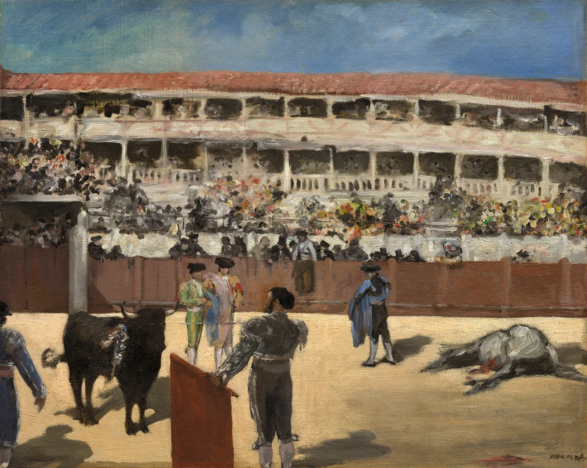 Bullfight by Édouard Manet, painting, 1865-1866