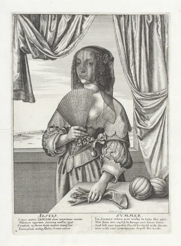 Zomer by Wenceslaus Hollar, print, 1641