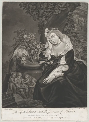 The Infanta Donna Isabella, Governante of Flanders by Johann Sebastian Müller, print, 1767