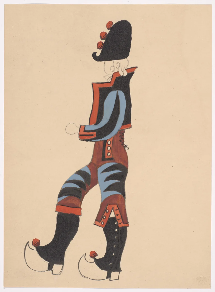 Costume design for the ballet Le Tricorne by Pablo Picasso, illustrated book, 1920