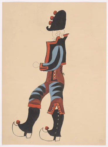 Costume design for the ballet Le Tricorne by Pablo Picasso, illustrated book, 1920