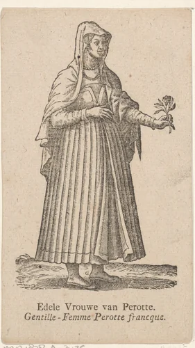 Vrouw uit Perotte by Antoni van Leest, print, 1576