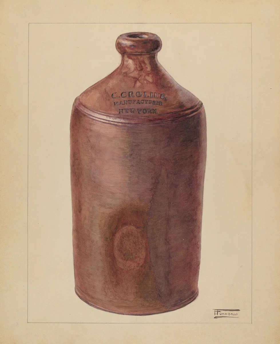 Ink Bottle by Frank Fumagalli, index of american design, 1936