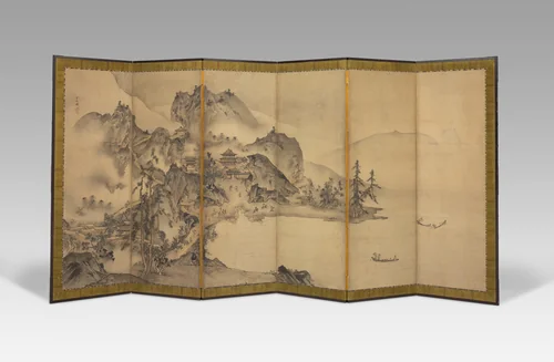 Landscape of the Four Seasons by Sesson Shukei, other, 1501-1600