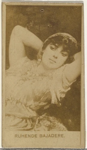 Ruhende Bajadere, from the Actors and Actresses series (N145-8) issued by Duke Sons & Co. to promote Duke Cigarettes by W. Duke, Sons & Co., photograph, 1890-1895