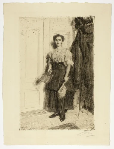The New Maid by Anders Zorn, print, 1909
