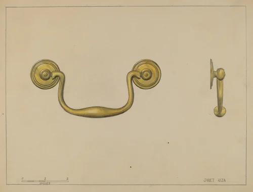 Drawer Pull by Janet Riza, index of american design, 1936