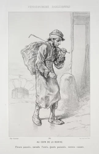Au Coin de la Borne by Paul Gavarni, print, 1852-1862