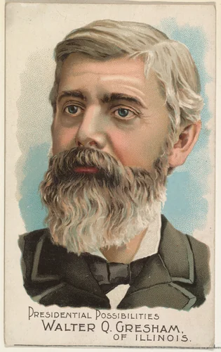 Walter Q. Gresham of Illinois, from the Presidential Possibilities series (N124) issued by Duke Sons & Co. to promote Honest Long Cut Tobacco by W. Duke, Sons & Co., print, 1888