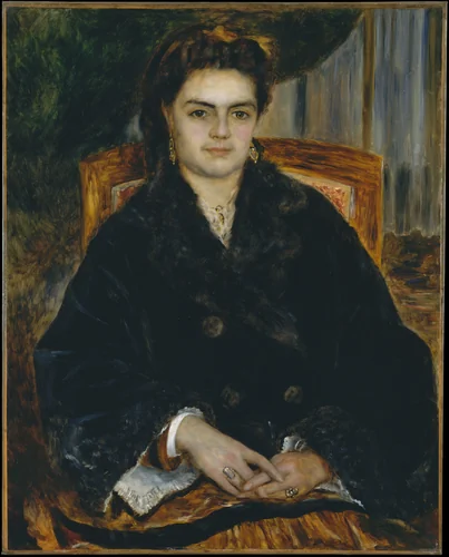 Madame Édouard Bernier (Marie-Octavie-Stéphanie Laurens, 1838–1920) by Auguste Renoir, painting, 1871