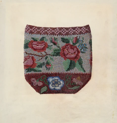 Beaded Bag by Byron Dingman, index of american design, 1939