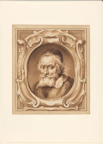 Portret van Janus Lutma de Oude op 84-jarige leeftijd by Abraham Lutma, drawing, 1669