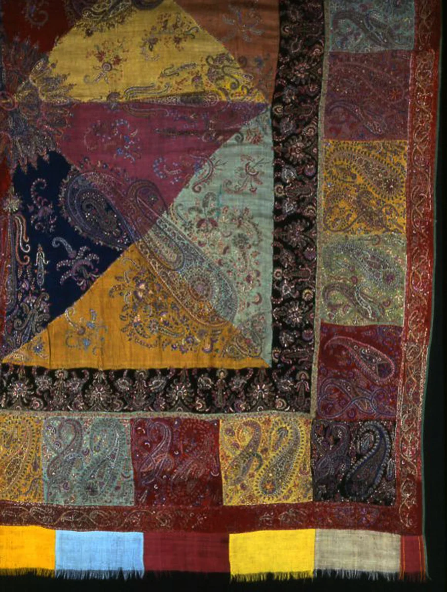 Shawl by India or Iran (Persia), textile, 1825-1850