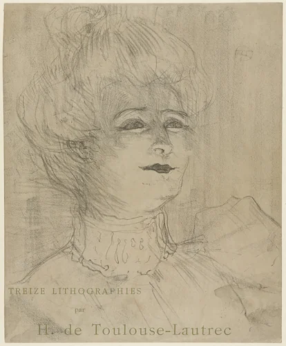 Marie-Louise Marsy from Portraits of Actors and Actresses: Thirteen Lithographs (Portraits d'Acteurs & Actrices: Treize Lithographies) by Henri de Toulouse-Lautrec, print, 1898