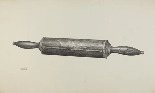 Rolling Pin by Amelia Tuccio, index of american design, 1941