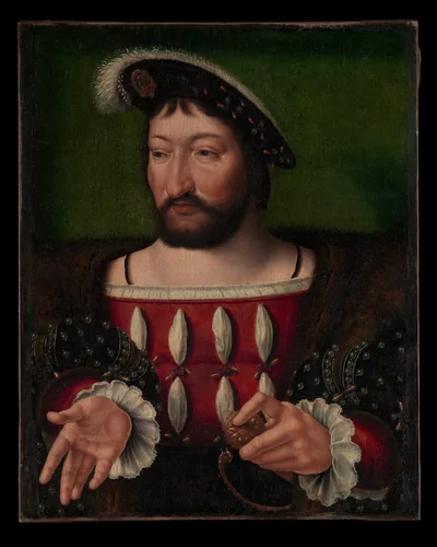 Francis I (1494–1547), King of France by Joos van Cleve, painting, 1507-1541