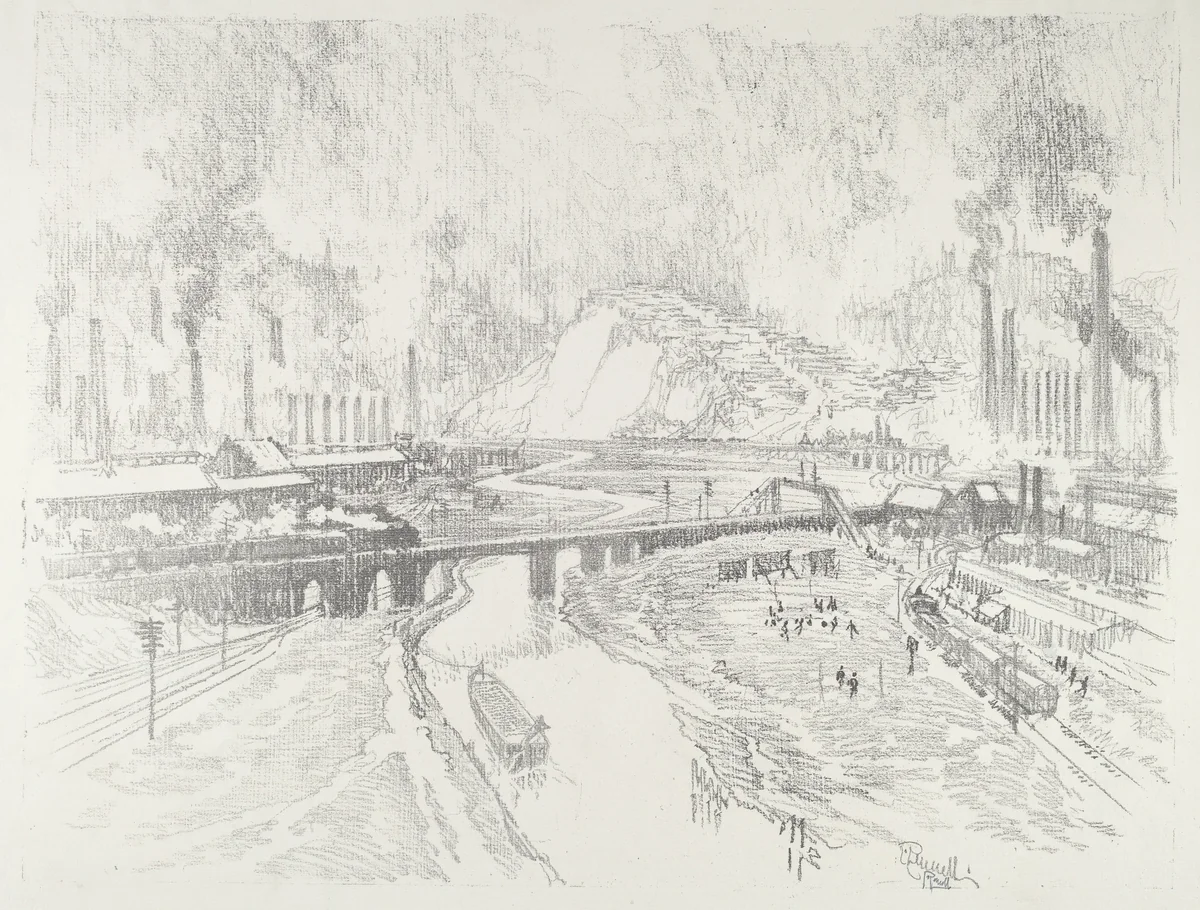 Munition Town by Joseph Pennell, print, 1916