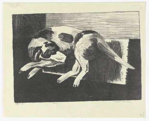 Dog by Walt Kuhn, print, 1925