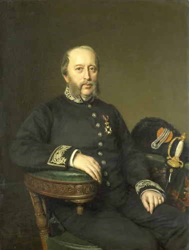 Gerard Johan Verloren van Themaat (1809-90). Lid van de Gedeputeerde Staten van Utrecht by Johan Heinrich Neuman, painting, 1874
