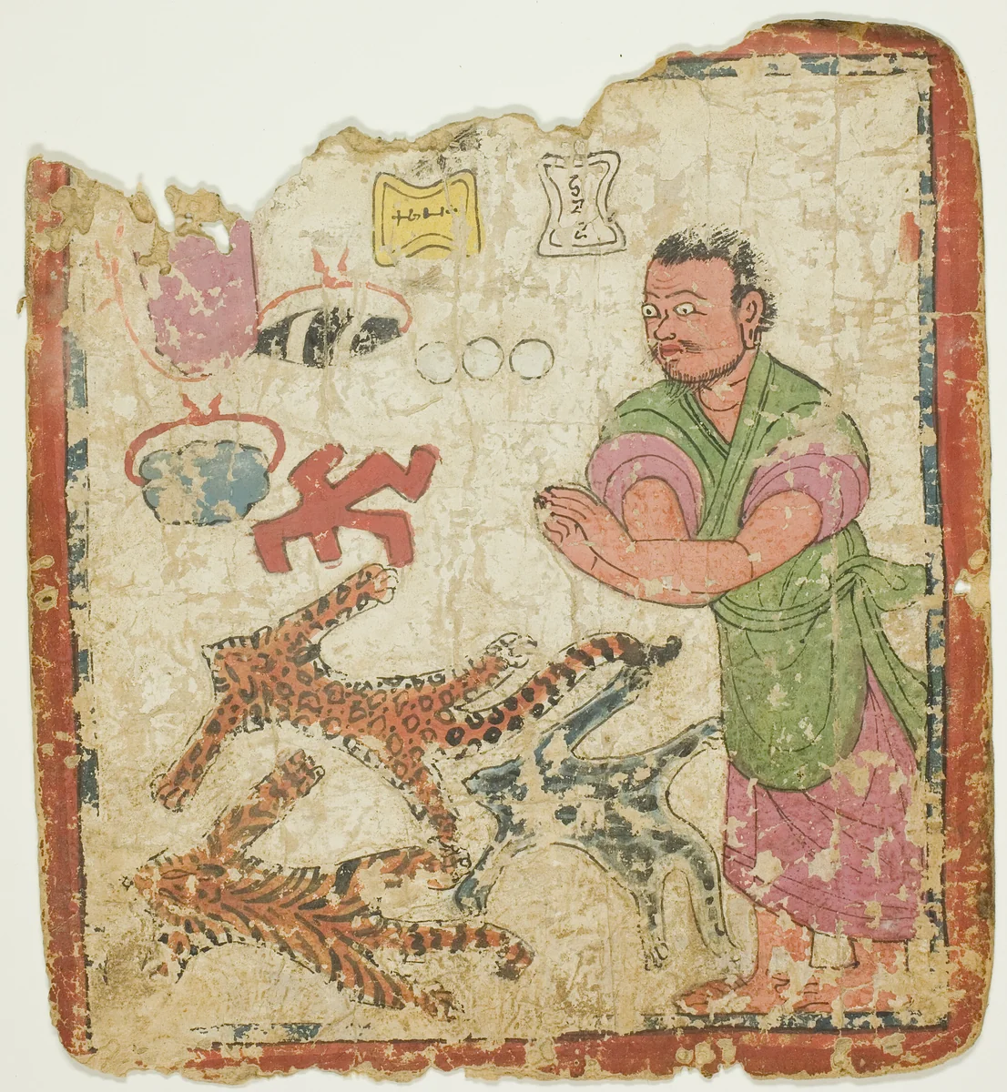 Image from a Set of Initiation Cards (Tsakali) by Southern Tibet, drawing, 1301-1500