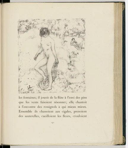 In-text plate (page 191) from Daphnis et Chloé by Pierre Bonnard, illustrated book, 1902