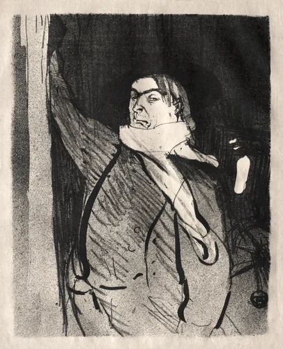 Aristide Bruant by Henri de Toulouse-Lautrec, print, 1893
