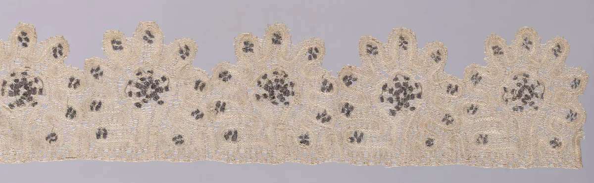 Border by Bohemia, textile, 1750-1825