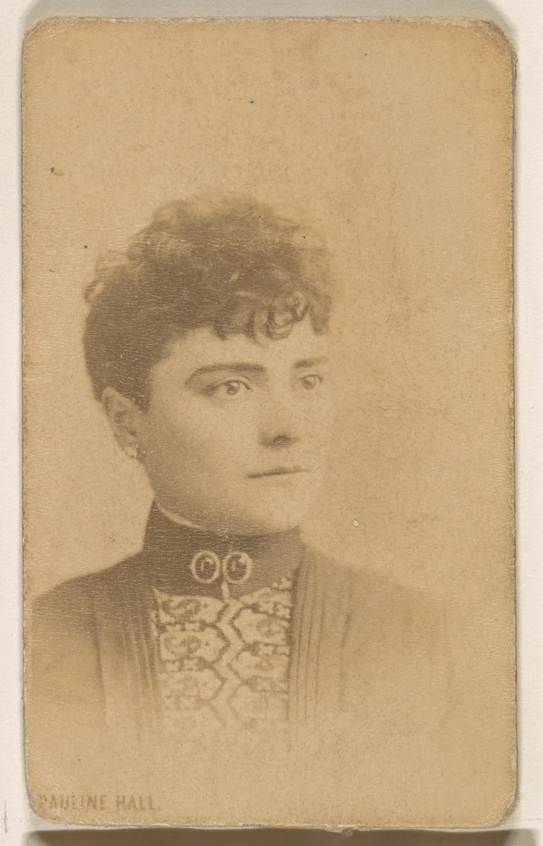 Pauline Hall, from the Actresses series (N246), Type 1, issued by Kinney Brothers to promote Sporting Extra Cigarettes by Kinney Brothers Tobacco Company, photograph, 1888-1892