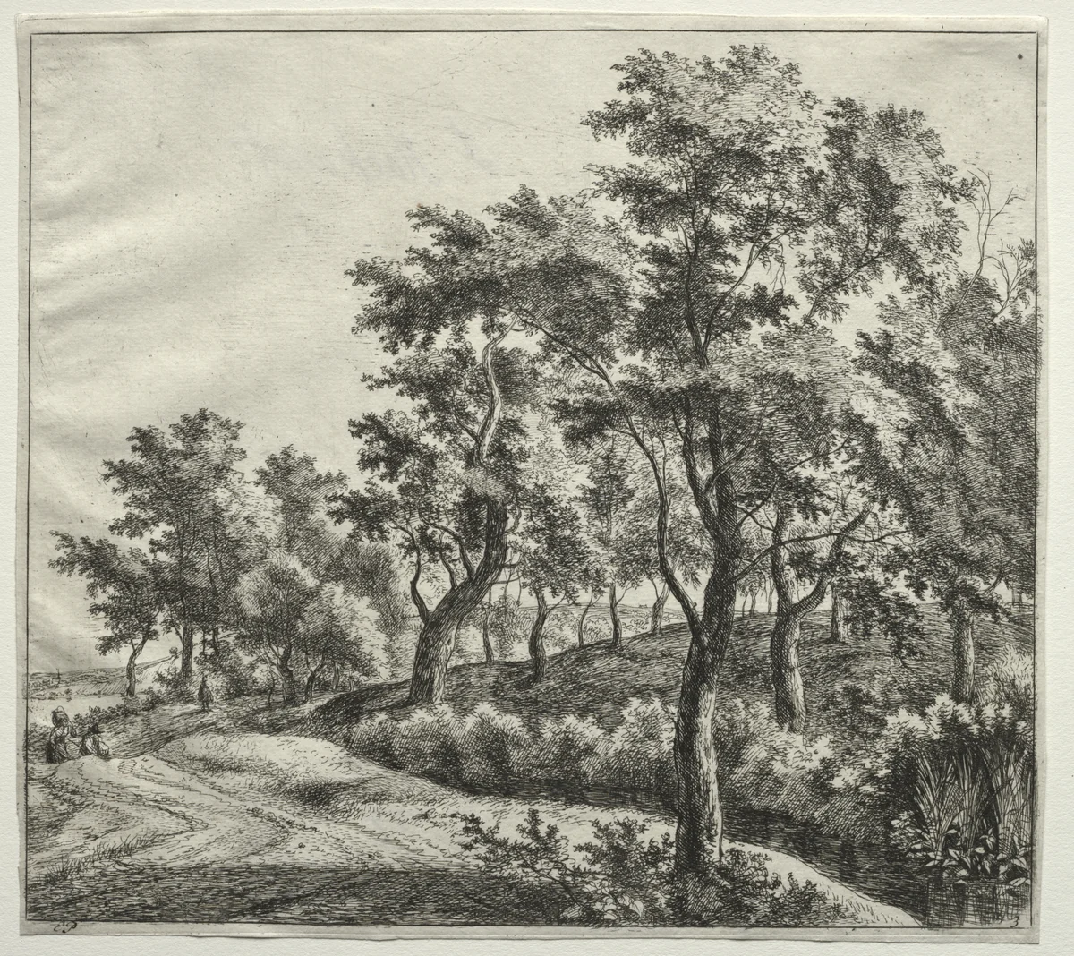 The Narrow Stream by Jan Hackaert, print