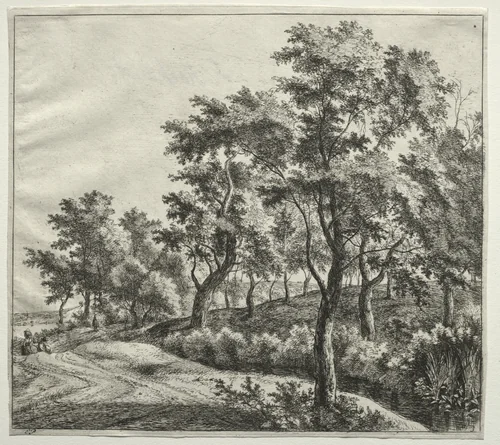 The Narrow Stream by Jan Hackaert, print