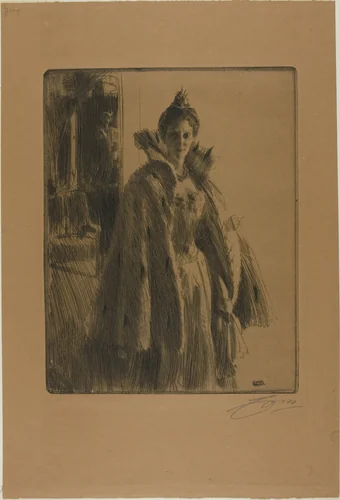 H. R. H. Princess Ingeborg of Sweden II by Anders Zorn, print, 1900