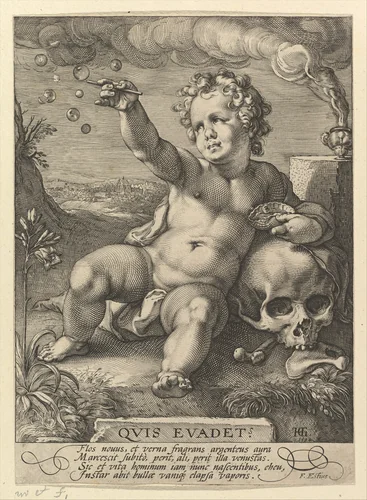 Quis evadet? by Hendrick Goltzius, print, 1594