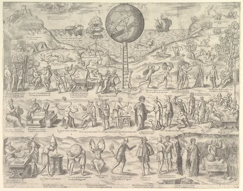 The World, Cage of Fools by anonymous, print, 1500-1599