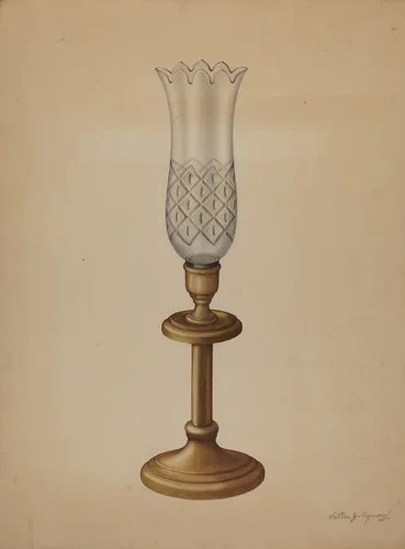 Lamp by Walter G. Capuozzo, index of american design, 1939