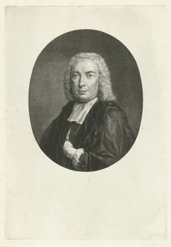Portret van Johannes Lulofs by Jacob Houbraken, print, 1747-1749