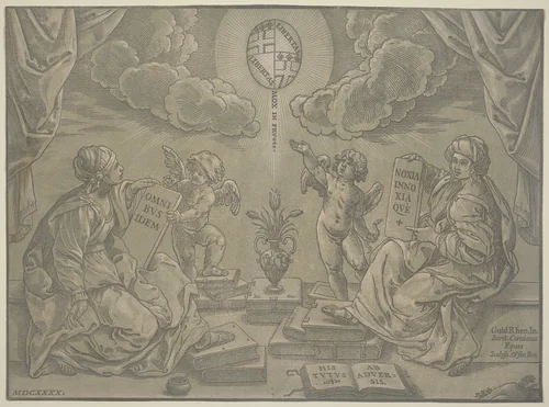 Thesis by Bartolomeo Coriolano; Guido Reni, print, 1640