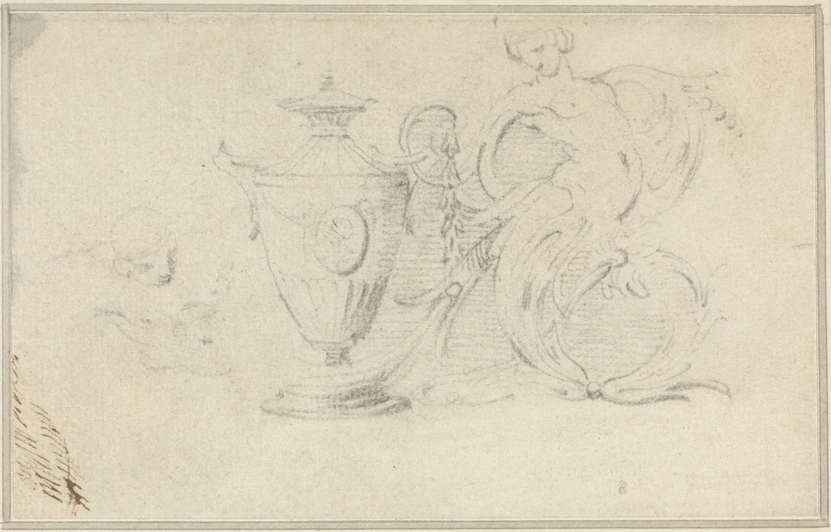 Designs for Decorative Vases by John Hamilton Mortimer, drawing, 1760-1779
