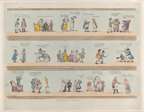 Borders for Rooms, Plate 3 by Thomas Rowlandson, print, 1799