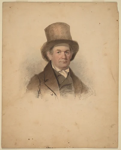 Portrait of a Gentleman by James Hamilton Shegogue, drawing, 1830