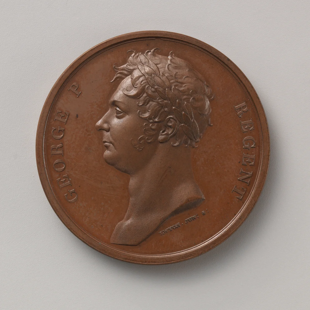 The Waterloo Medal by Thomas Wyon the Younger, metalwork, 1815