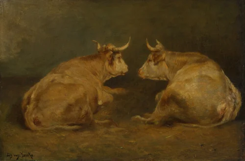 The Tête-à-tête by Emile van Marcke de Lummen, painting, 1870-1890
