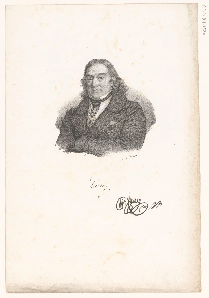 Portret van Dominique-Jean Larrey by anonymous, print, 1818-1842
