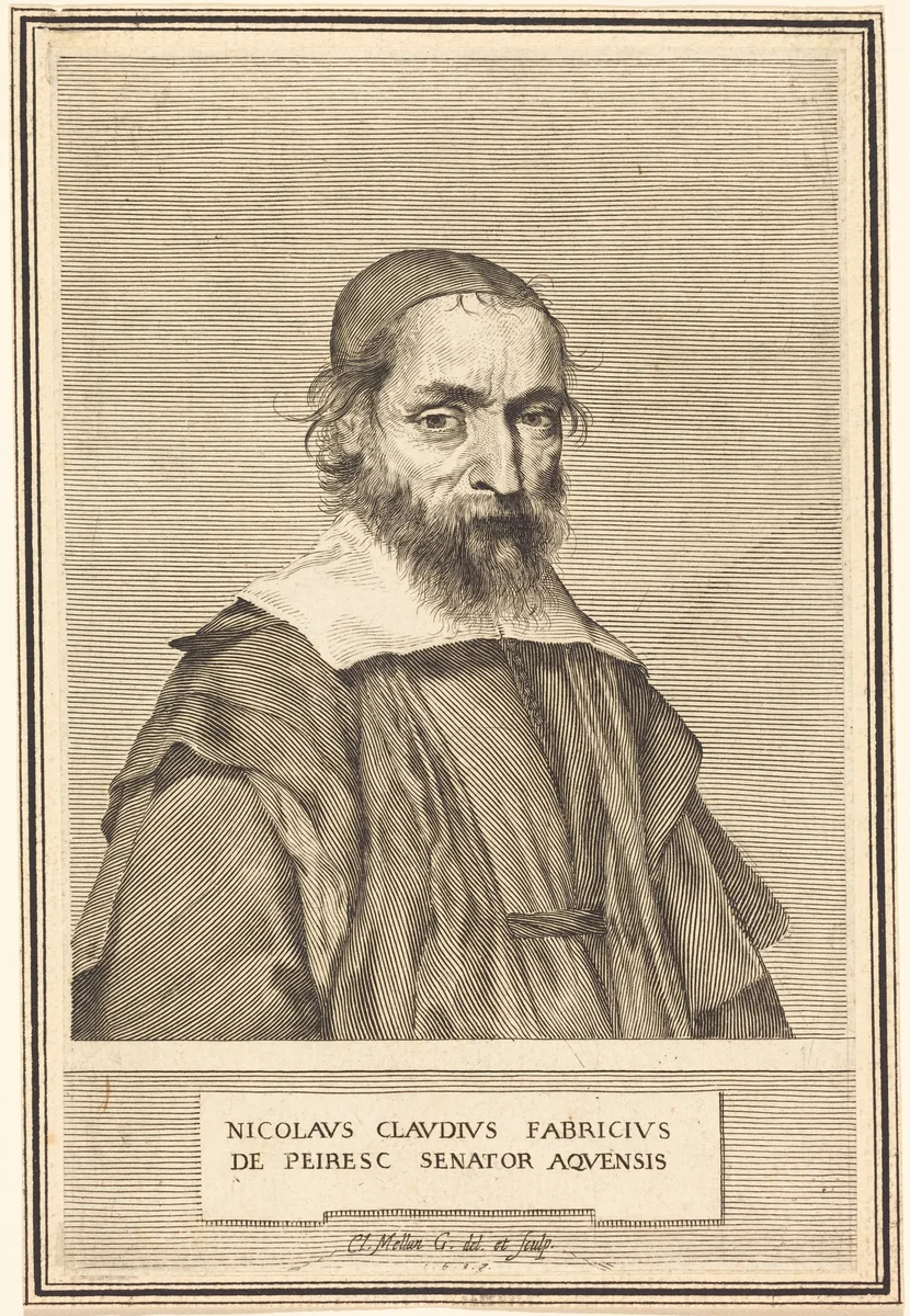 Nicolas-Claude Fabri de Peiresc by Claude Mellan, print, 1637