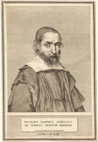 Nicolas-Claude Fabri de Peiresc by Claude Mellan, print, 1637