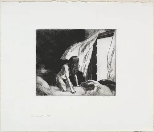 The Evening Wind by Edward Hopper, print, 1921