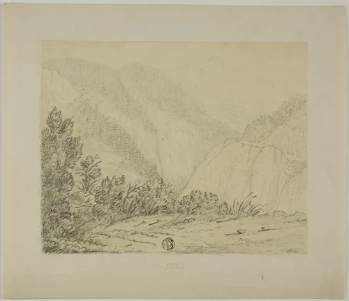 View of Jura Mountains by Unknown Artist, drawing, 1816