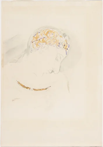 Profile of a Woman by Odilon Redon, drawing, 1900